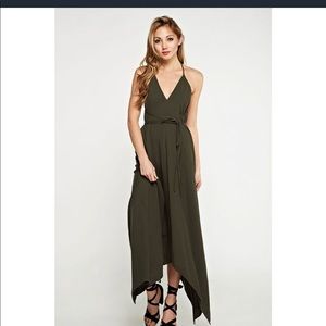 Hunter Green Adjustable Dress-PRICED TO SELL